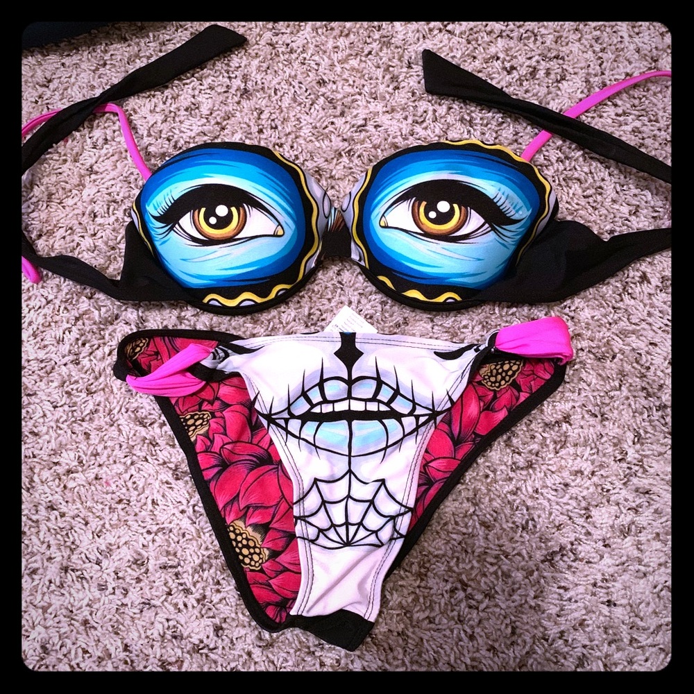 Iron fist lady killer bikini 💀never worn💀